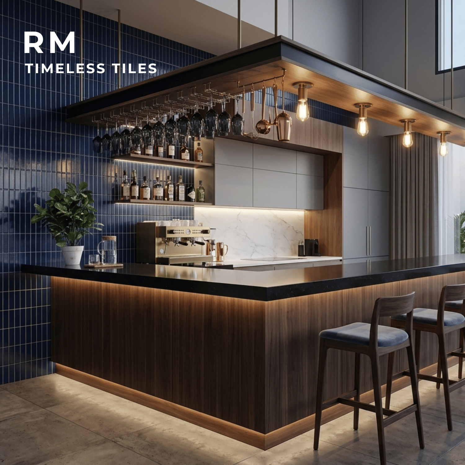 โมเสค TIMELESS TILES RM STRIP MOSAIC TILES 29.5X28 ซม. ผิวด้าน สีน้ำเงินมิทไนท์ (ราคา/ตร.ม.)_7
